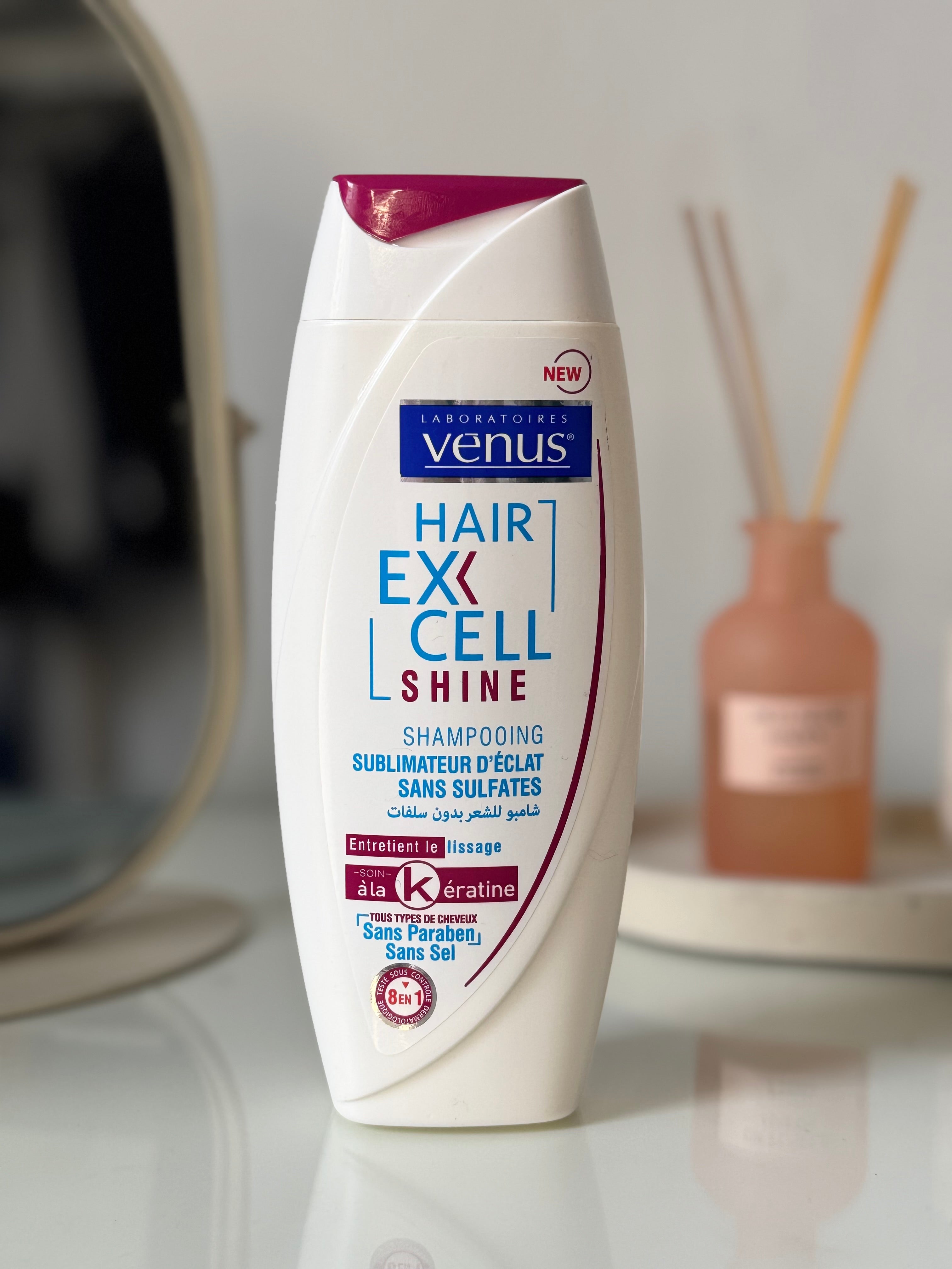 Shampoing Vénus Hair Excell – Kératine, Sans Sulfate, Sel & Paraben 🌿