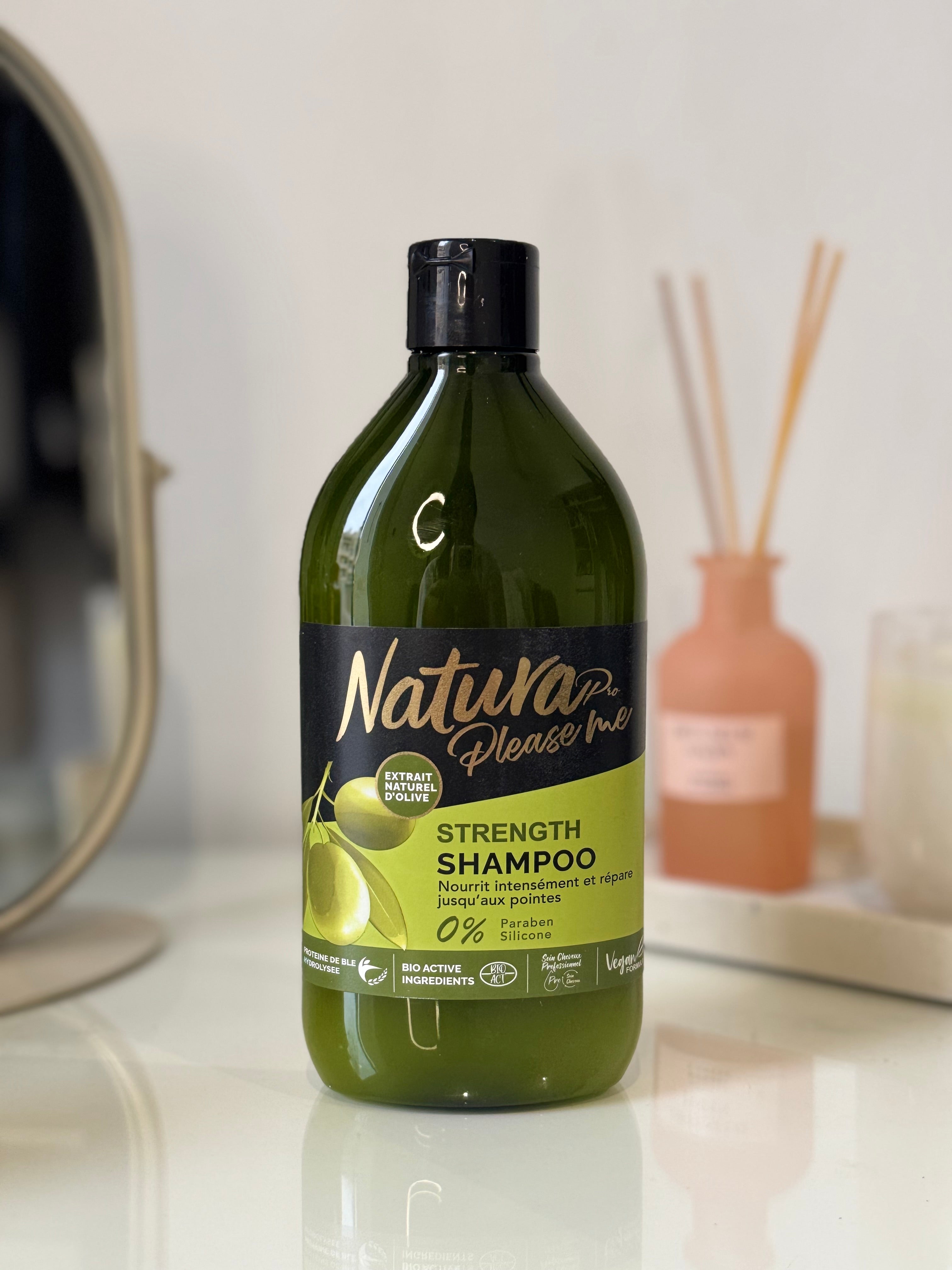 ✨ Shampoing Natura Pro – Huile d’Olive 0% Parabens & Silicone 🌿💚
