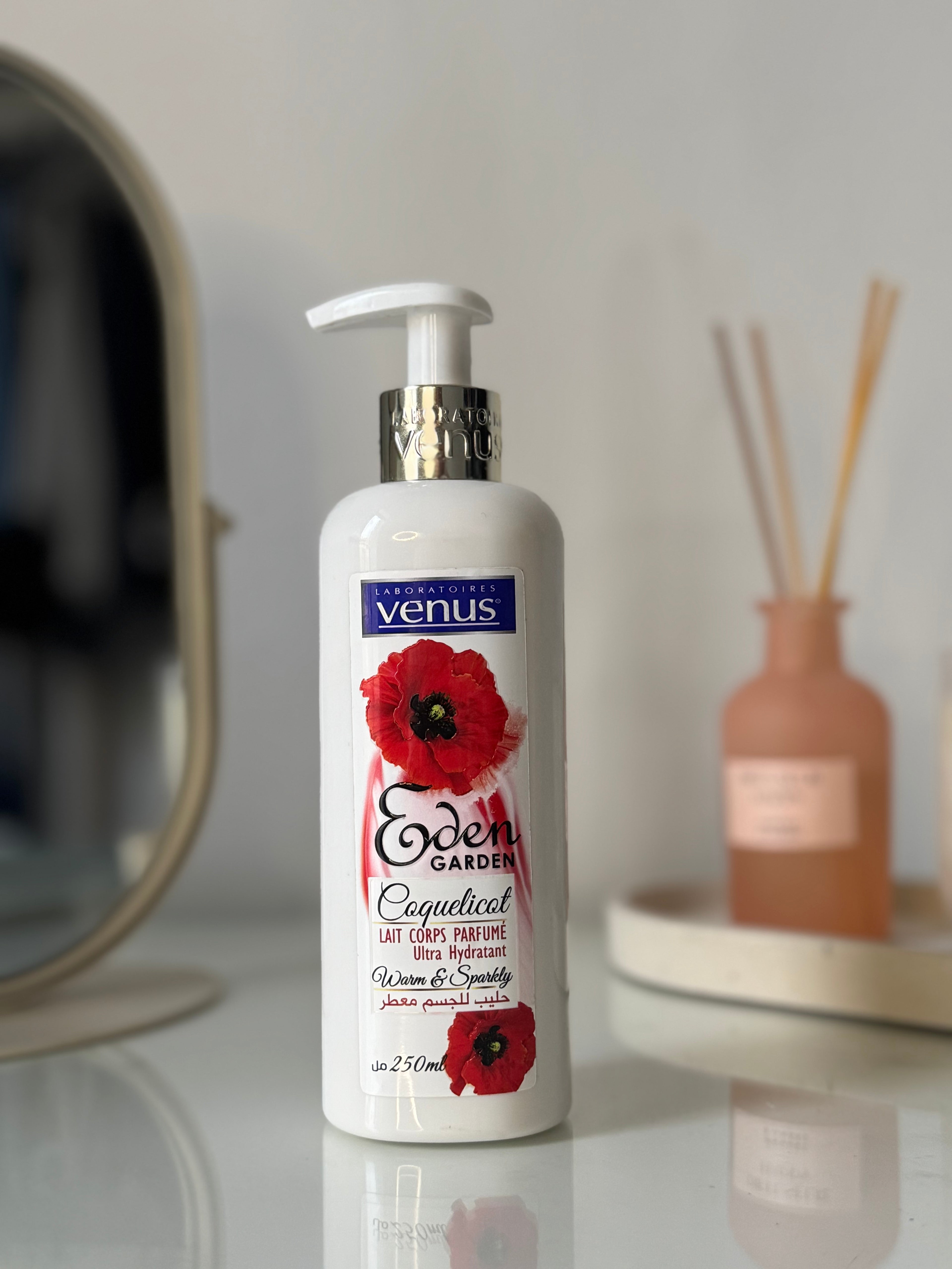 ✨ Lait Corps Parfumé Vénus Eden Garden – coquelicot