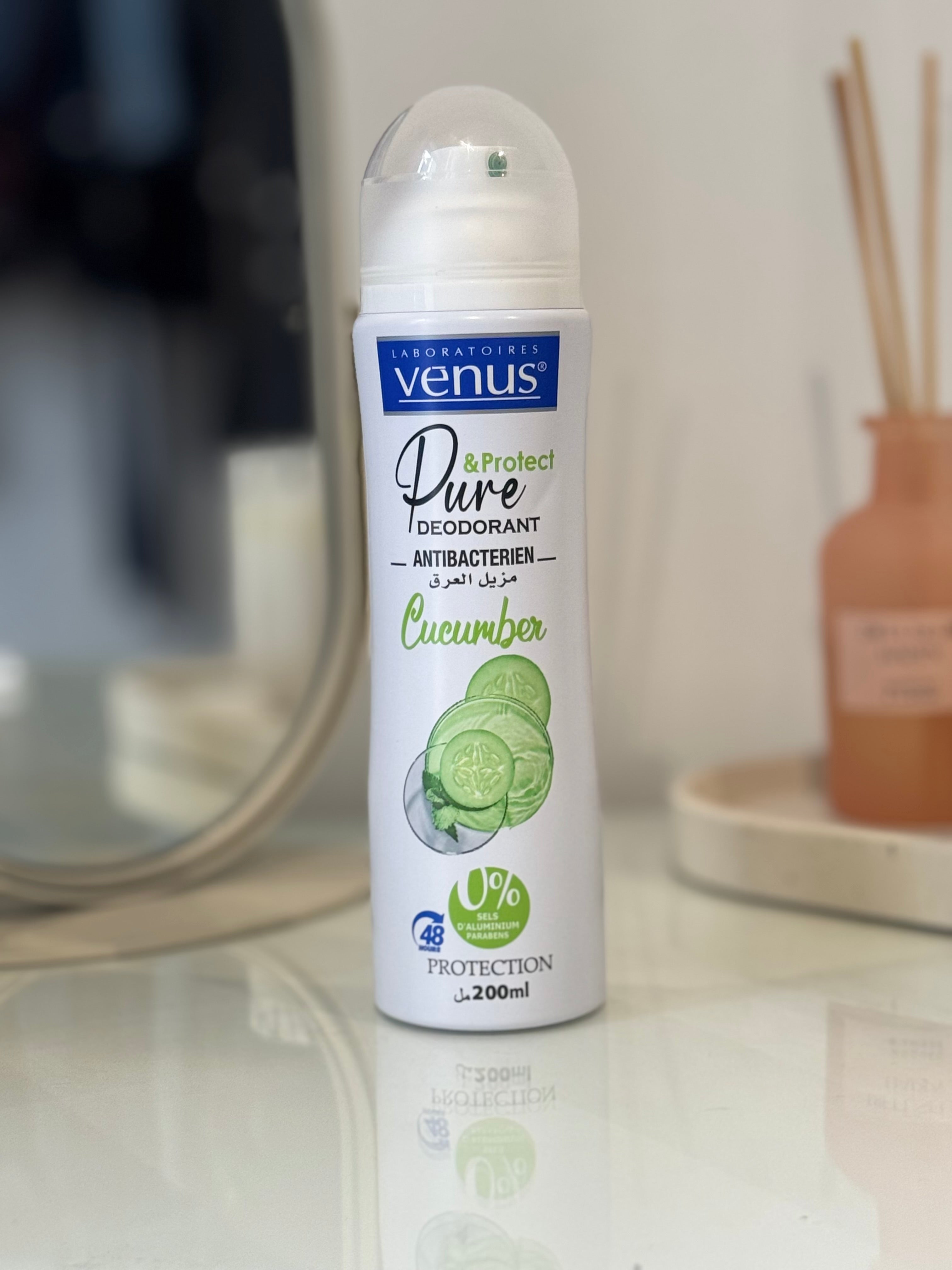 Déodorant Pure & Natural – Concombre – Laboratoires Venus 🥒💚✨