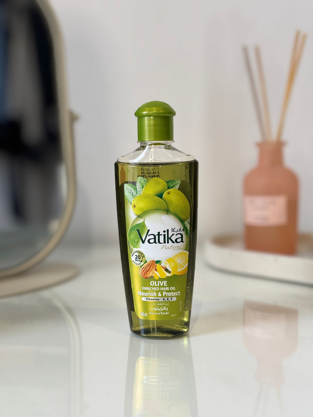 ✨ Huile Vatika Cheveux – Olive 🌿💚